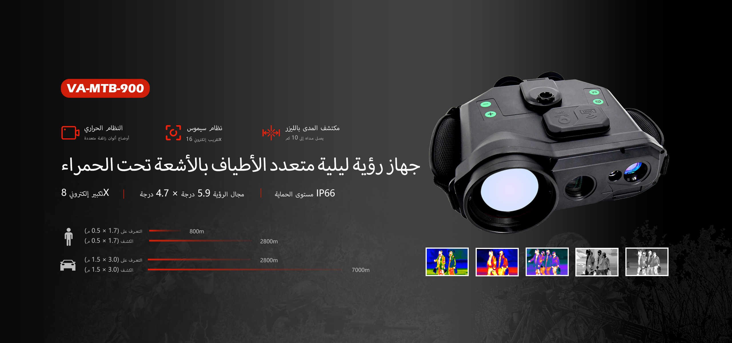 handheld thermal binocular